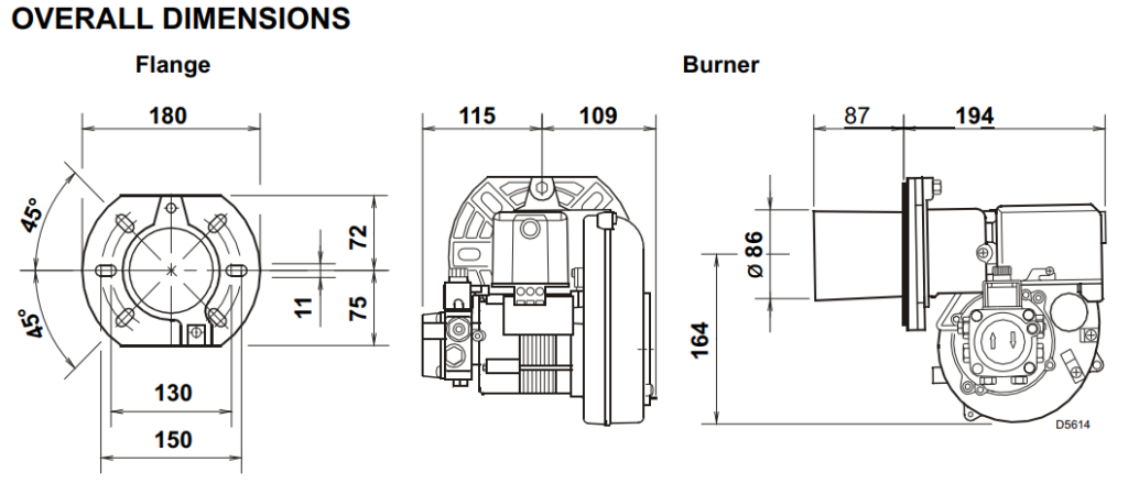 bielio diesel burner bg2x for water boiler
