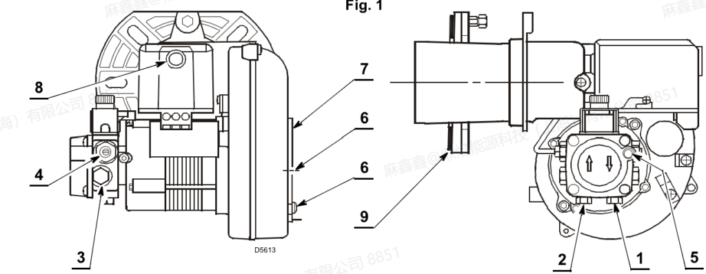new riello g2xg3x replacement bielio oil burner for steam boiler & baking oven light oil 220vac/24vdc 6 months warranty