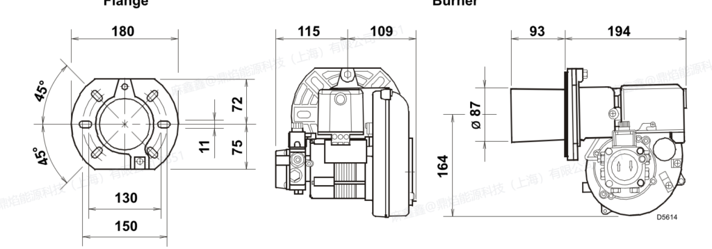 new riello g2xg3x replacement bielio oil burner for steam boiler & baking oven light oil 220vac/24vdc 6 months warranty