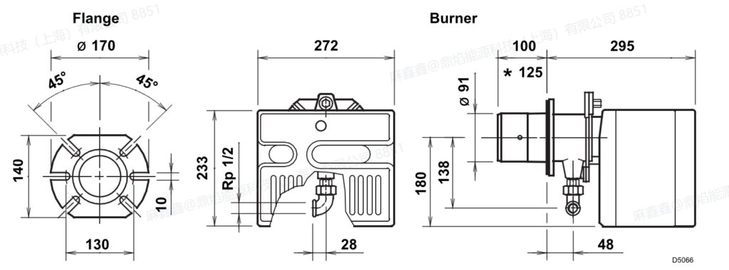 riello 40 gs 5 italian riello gas burner (normal emission)