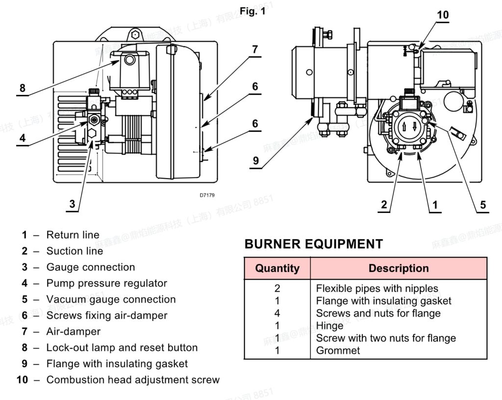 riello 40 g20lc light oil burner