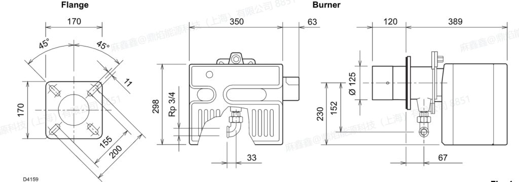 riello 40 gs 20d italian riello gas burner (normal emission)